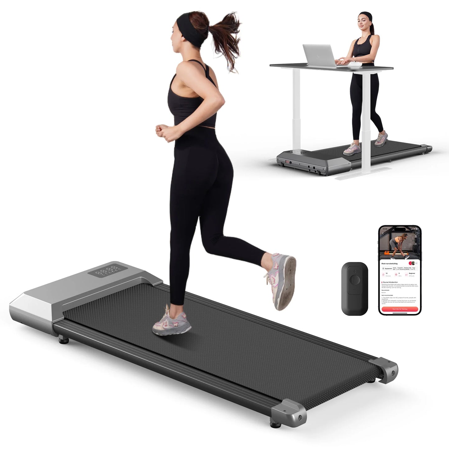Driving 2.5HP Treadmill for Home Walking and Running 2in1