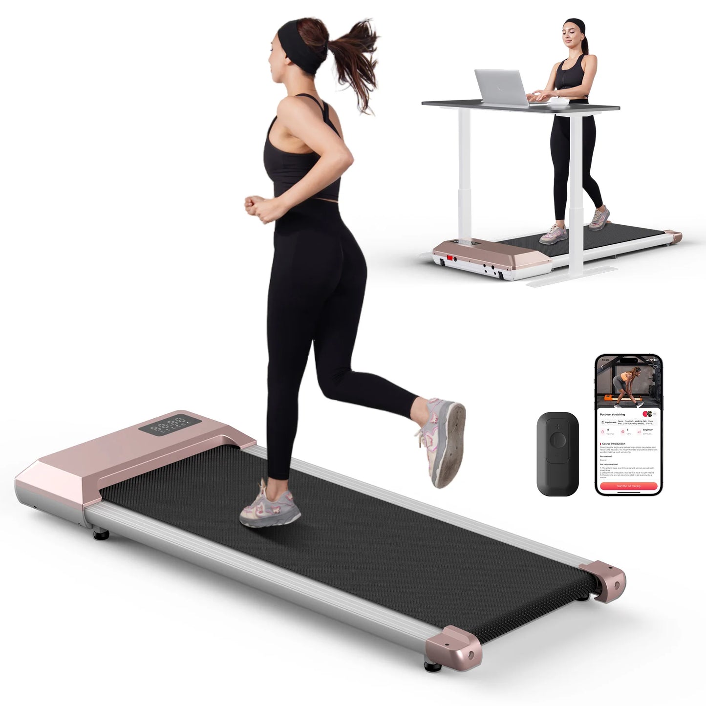 Driving 2.5HP Treadmill for Home Walking and Running 2in1