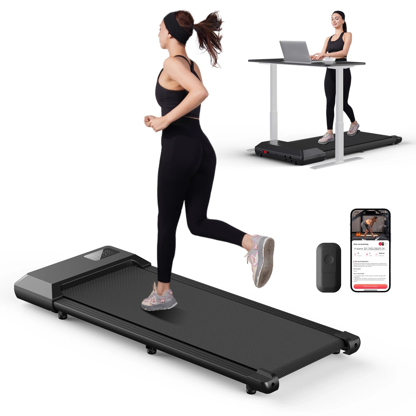 Driving 2.5HP Treadmill for Home Walking and Running 2in1