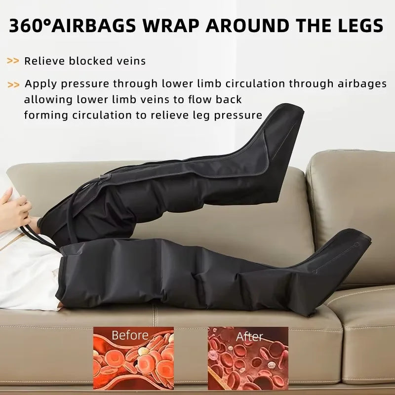 JINKAIRUI Electric Air Pressure Leg Massager Kneading Calf With Remote