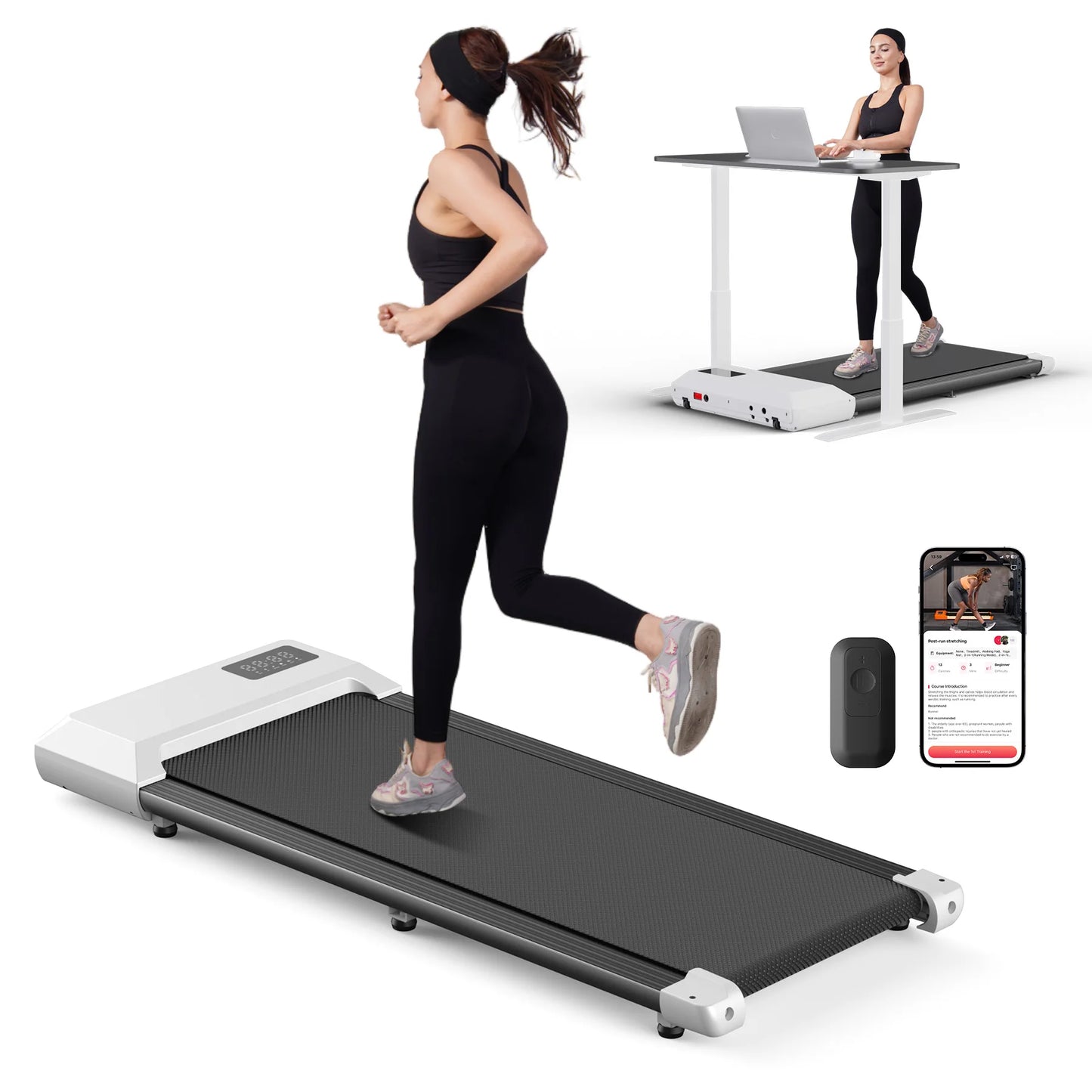 Driving 2.5HP Treadmill for Home Walking and Running 2in1