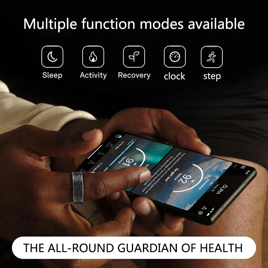 Smart Ring Fitness Tracker With Sleep Monitor Pedometer 20+ Modes