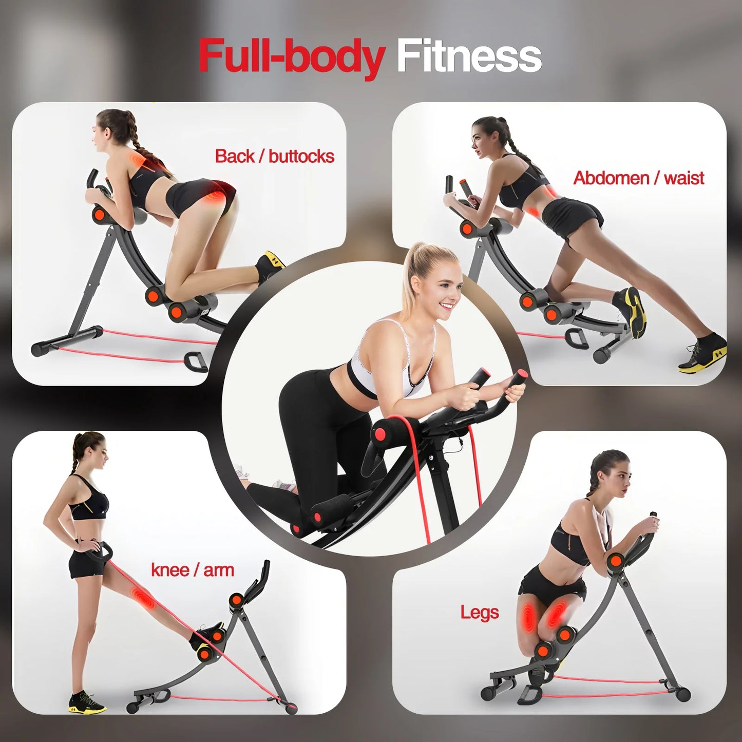Carton GIKPAL Foldable Abdominal Machine Core Trainer Lcd Display